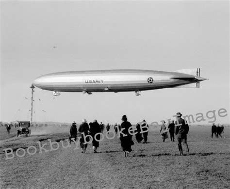 1924 San Diego Naval Airship Uss Shenandoah Zr 1 At Mast 8 X 10 Photo