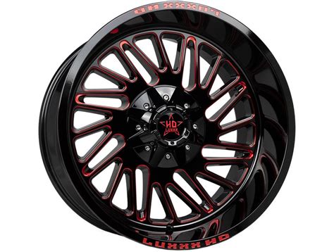 Luxxx Hd Gloss Black Red Lhd Wheels Realtruck