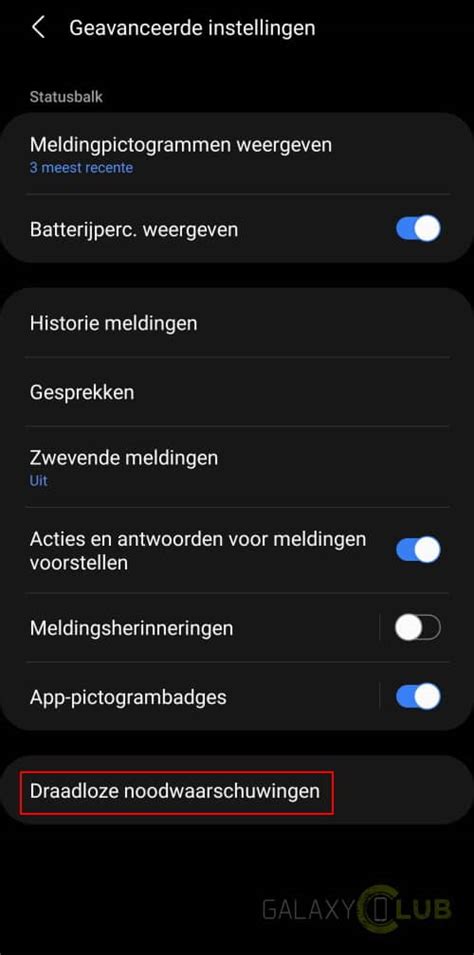 Nl Alert Op Je Samsung Telefoon Checken Instellen Android 11 One Ui 3