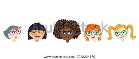 Diversity Kid Faces Set Different Boys Stock Vector (Royalty Free ...