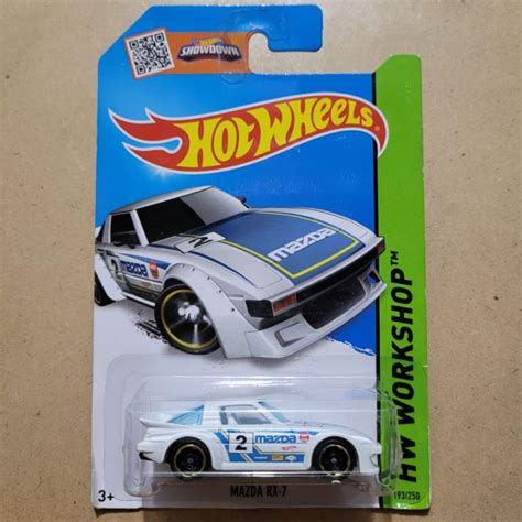 Jual HOT WHEELS MAZDA RX 7 HW WORKSHOP WHITE BLUE RX7 Shopee Indonesia