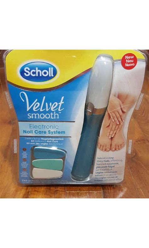 Scholl Velvet Smooth Electronic Nail Care System Beauty Personal