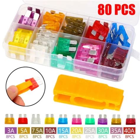 Assortiment Pratique De Pi Ces De Fusibles Lames De Voiture A A