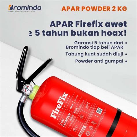 Jual Tabung APAR Kebakaran Alat Pemadam Api Ringan Powder 2 KG Firefix