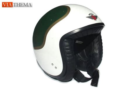 Via Thema Davida Red Green Gold White Jet Helmet For Sale