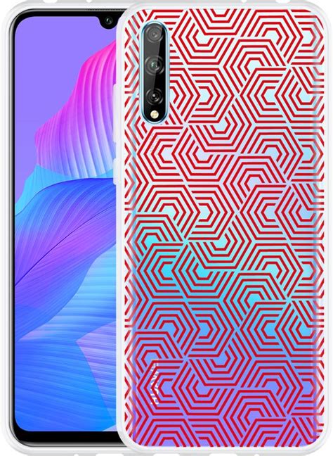 Hoesje Geschikt Voor Huawei P Smart S Geometric Bol