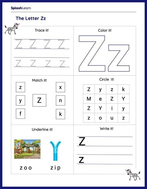 Letter Z Alphabet Worksheets Worksheets Library