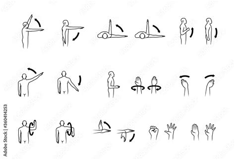 Photo And Art Print Human Range Of Motion Human Hand And Arm Movement