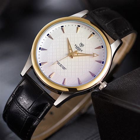 YAZOLE Watch Men Business Leather Quartz Watch Fashion Mens Watches Top