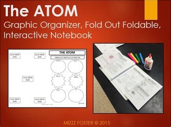 Atom Graphic Organizer Fold Out Foldable Notes Interactive Notebook