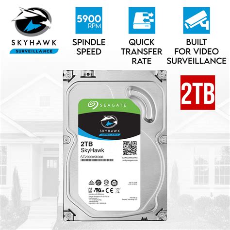 Seagate Cctv Surveillance 2tb Internal Hard Disk Drive 35 Desktop Hdd