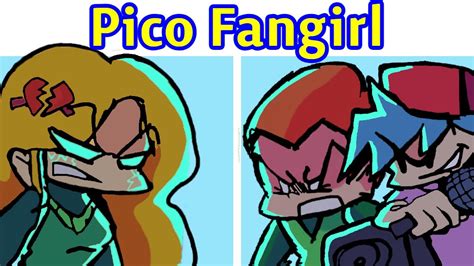 Fnf Español Vs Sun Pico Fangirl L Cutscenes And 2 Finales [ Friday Night Funkin ] [ Hard