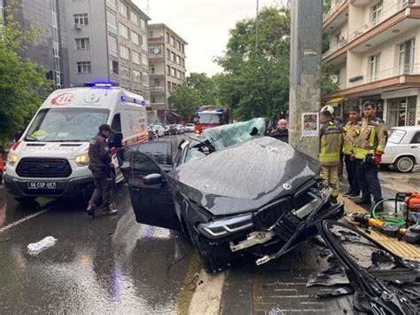 Ankara Da Feci Kaza Otomobil Dire E Arpt L Yaral Son