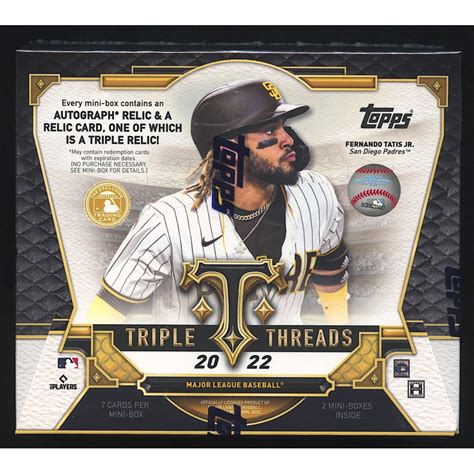 2022 Topps Triple Threads Baseball Hobby Box Pristine Auction