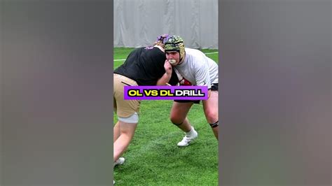 Offensive Lineman Vs Defensive Lineman Drills Youtube