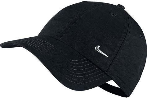 Nike Swoosh Casquette réglable Mixte Noir Argent Métallique FR