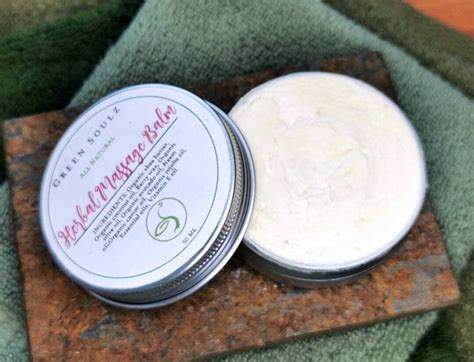 Herbal Massage Balm For Tired Muscles And Joints All Natural Etsy