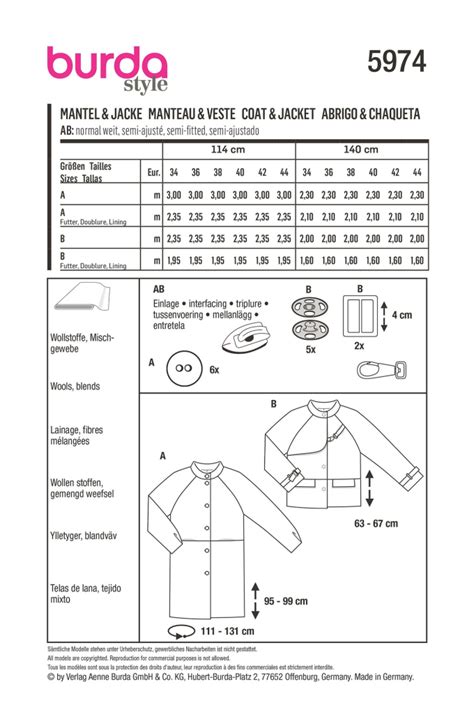 Schnittmuster Jacke Und Mantel Burda Stoffe Hemmers