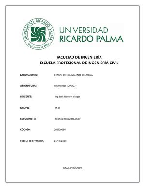 Informe N4 UNIVERSIDAD RICARDO PALMA FACULTAD DE INGENIERÍA ESCUELA