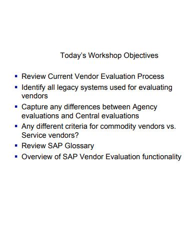 Vendor Evaluation 17 Examples Format Pdf