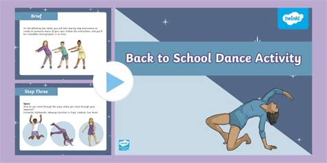 Back To School Dance Activity Presentation Teacher Made