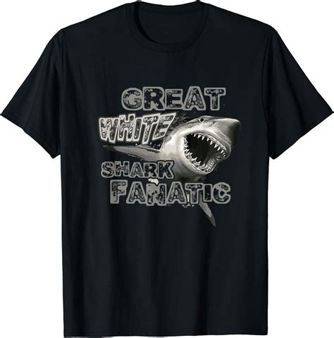 Amazon Great White Shark 熱狂的なサメの海の動物 恋人 男の子のギフト Tシャツ Tシャツカットソー 通販