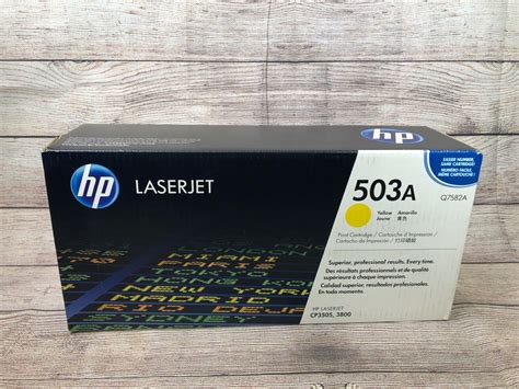 Genuine HP 503A Q7582A Yellow Toner Print Cartridge For HP Laserjet