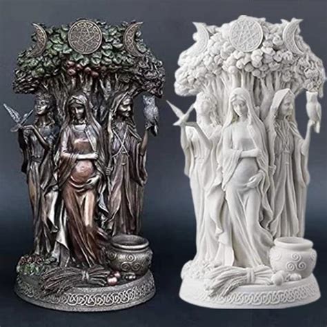 Buy The Triple Goddess Sculpture Celtic Sacred Moon Triple Goddess