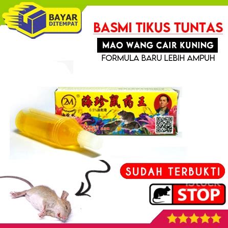 Jual Racun Tikus Mao Wang Maowang Cair Kuning Obat Anti Tikus Tuntas