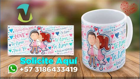 DiseÑos Para Sublimar Tazas Palabras De Amor Con VÍdeo Promocional Tazas Diseños Para Tazas