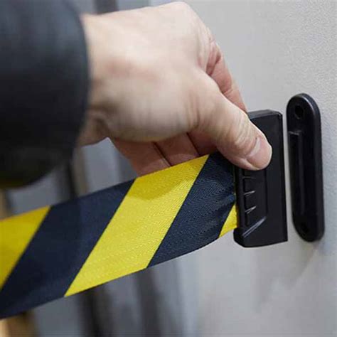 Shop High Quality Retractable Black & Yellow Wall Barrier Tape