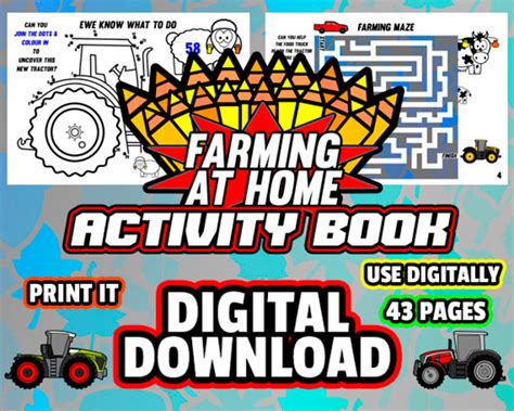 Tractor Farming Digital Activity Book - Etsy