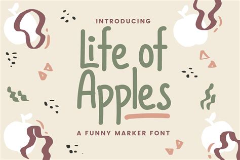 Life Of Apples Comic Handwritting Font Free Display Fonts Fonts