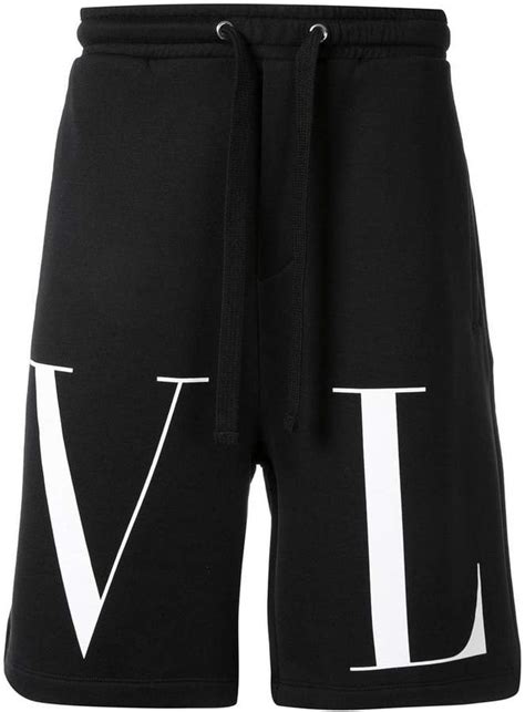 Valentino Logo Print Track Shorts Valentino Logo Valentino Men