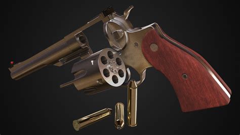 Artstation Revolver 3d Modeling