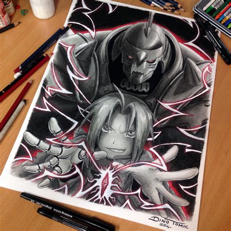 Fullmetal Alchemist Pencil Drawing By AtomiccircuS Deviantart On