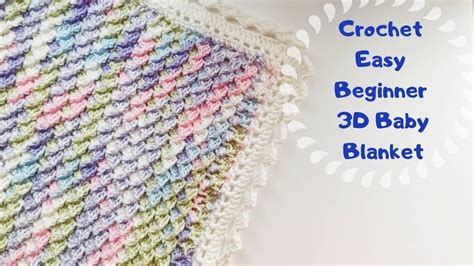 Crochet Easy Beginner D Baby Blanket Baby Blanket Tutorial Youtube