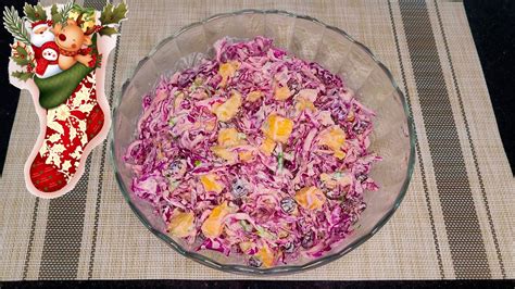 SALADA AGRIDOCE DE REPOLHO ROXO MANGA Receitas Natalinas YouTube