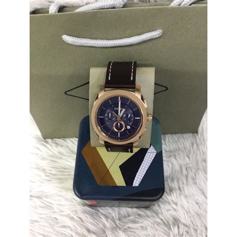 Fossil Time Fs5262 Leather Analog Mens Watch Shopee Philippines