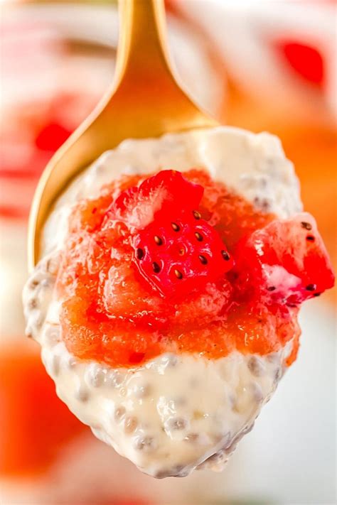 Chia Seeds Parfait With Greek Yogurt And Strawberry Posh Plate