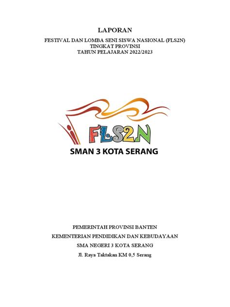 Laporan Fls2n 2022 Tk Provinsi Pdf