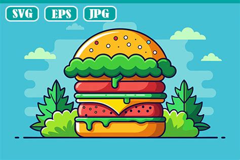 Burger Graphic By Andidda Creative · Creative Fabrica