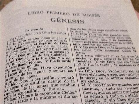 La Biblia El Libro De Génesis Resumen