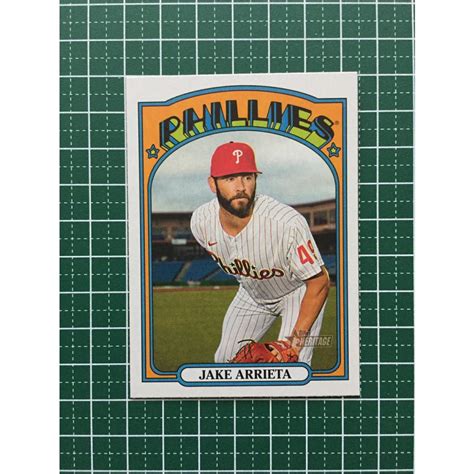 ★topps Mlb 2021 Heritage 442 Jake Arrieta Philadelphia Phillies ベースカード