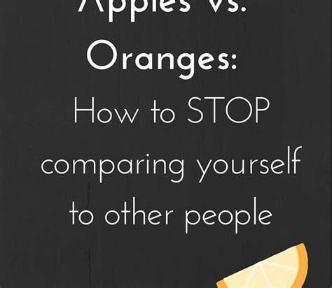 Apples Vs. Oranges