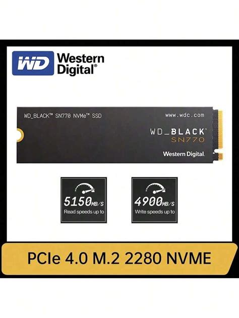 Western Digital Western Digital WD SN770 2TB 1TB 500GB SSD NVMe Gen4