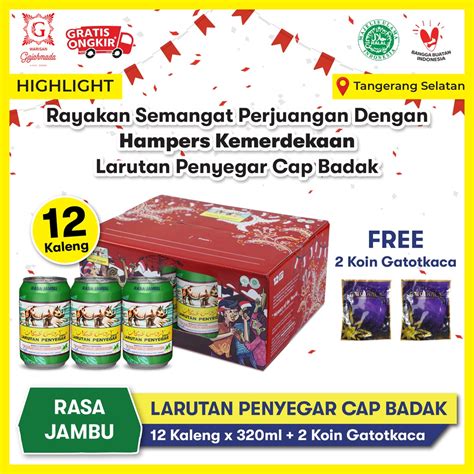 Jual Hampers Kemerdekaan Larutan Penyegar Cap Badak Kaleng Rasa