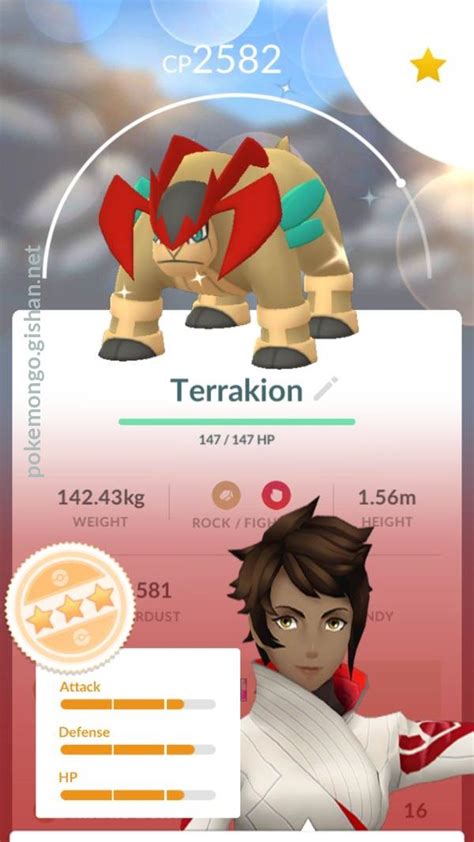 Terrakion - Pokemon Go