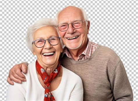 Premium Psd Happy Grandparents Isolated On Transparent Background