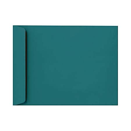 Lux Open End X Envelopes Peel Press Closure Teal Pack Of